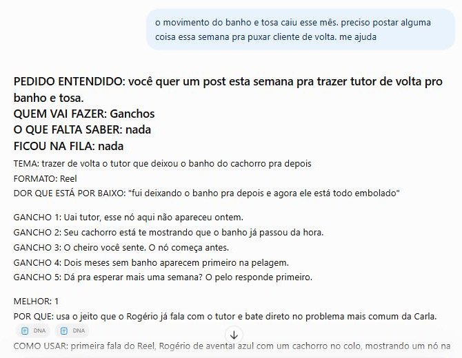 Resposta do Chefe no ChatGPT escolhendo o funcionário Ganchos